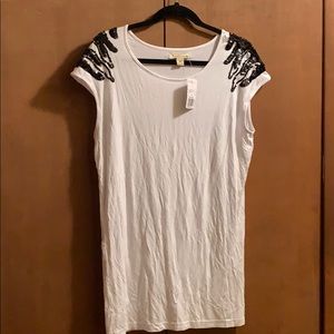 Forever 21 Zebra Sequin Top